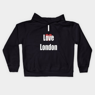 I Love London - United Kingdom Kids Hoodie